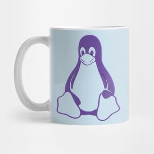 Tux 2D Turquoise Mug